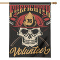 Volunteer Firefighter Print House Flag
