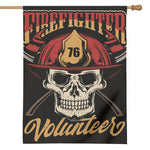 Volunteer Firefighter Print House Flag