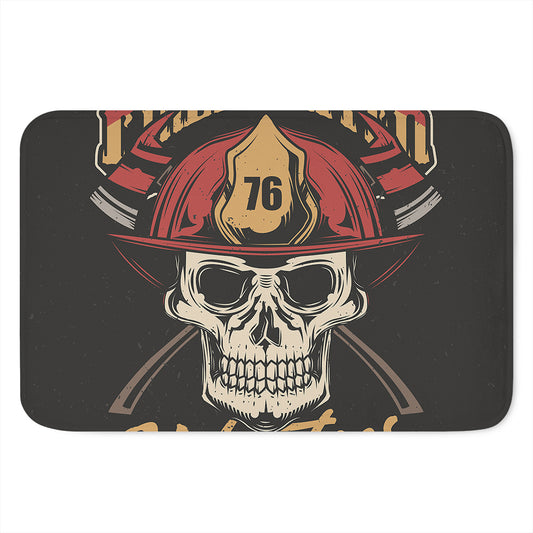 Volunteer Firefighter Print Indoor Door Mat