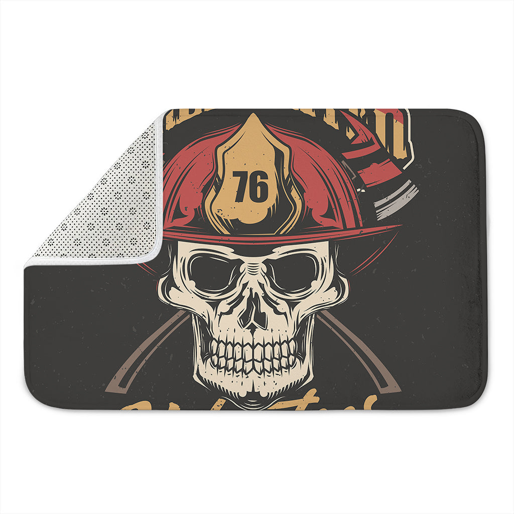 Volunteer Firefighter Print Indoor Door Mat
