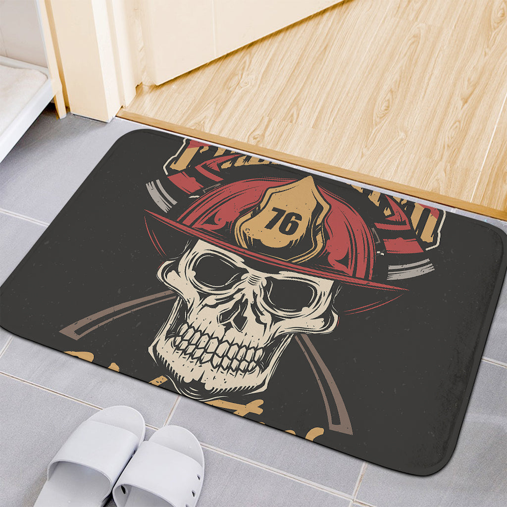 Volunteer Firefighter Print Indoor Door Mat