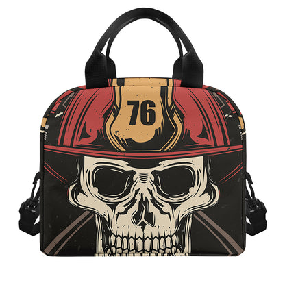 Volunteer Firefighter Print Insulated Lunch Bag
