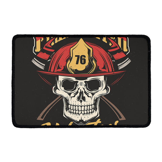 Volunteer Firefighter Print Kitchen Mat