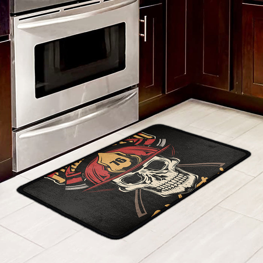 Volunteer Firefighter Print Kitchen Mat