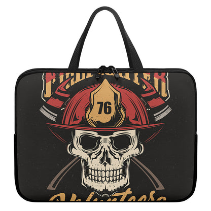 Volunteer Firefighter Print Laptop Sleeve With Handle