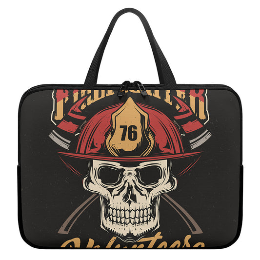 Volunteer Firefighter Print Laptop Sleeve With Handle
