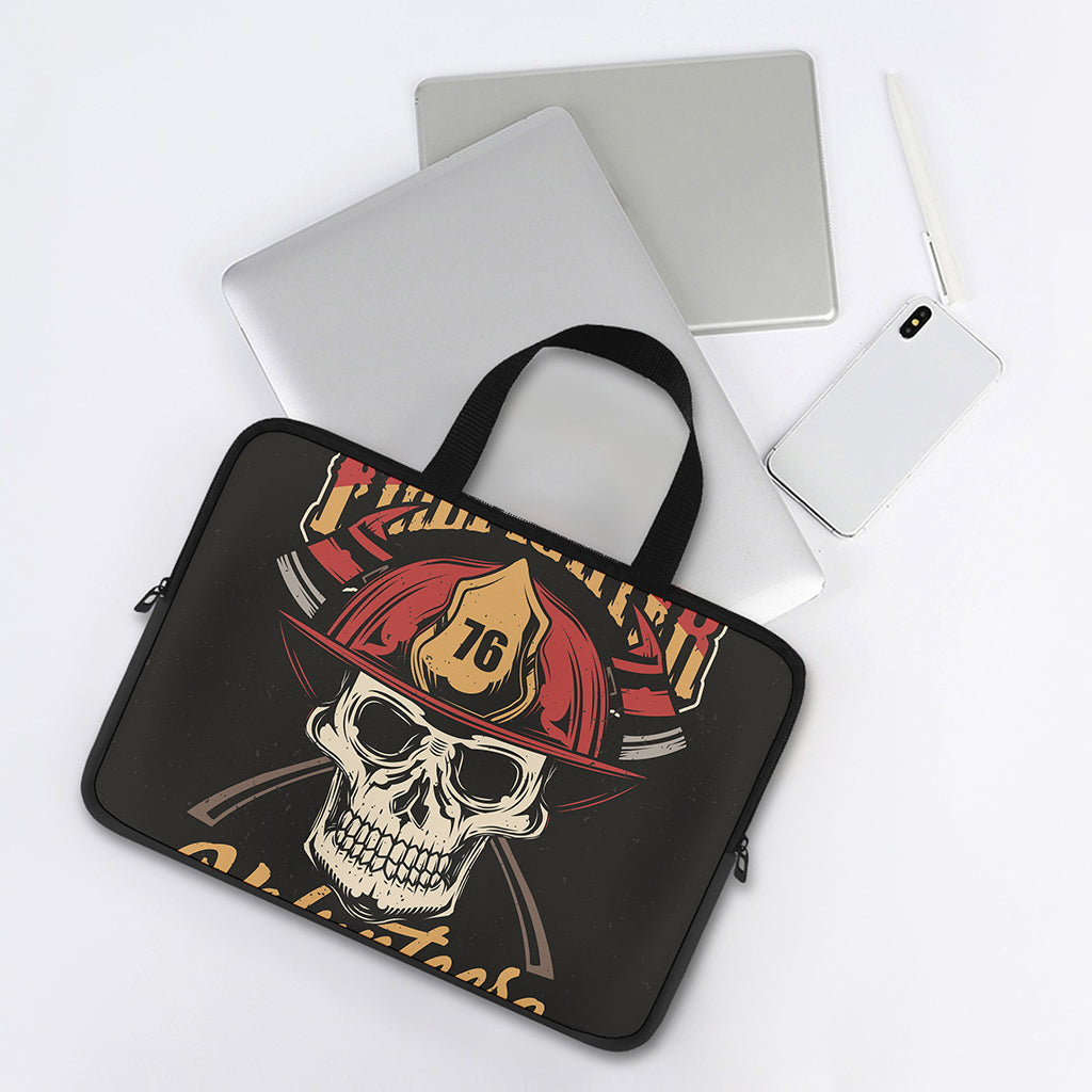 Volunteer Firefighter Print Laptop Sleeve With Handle