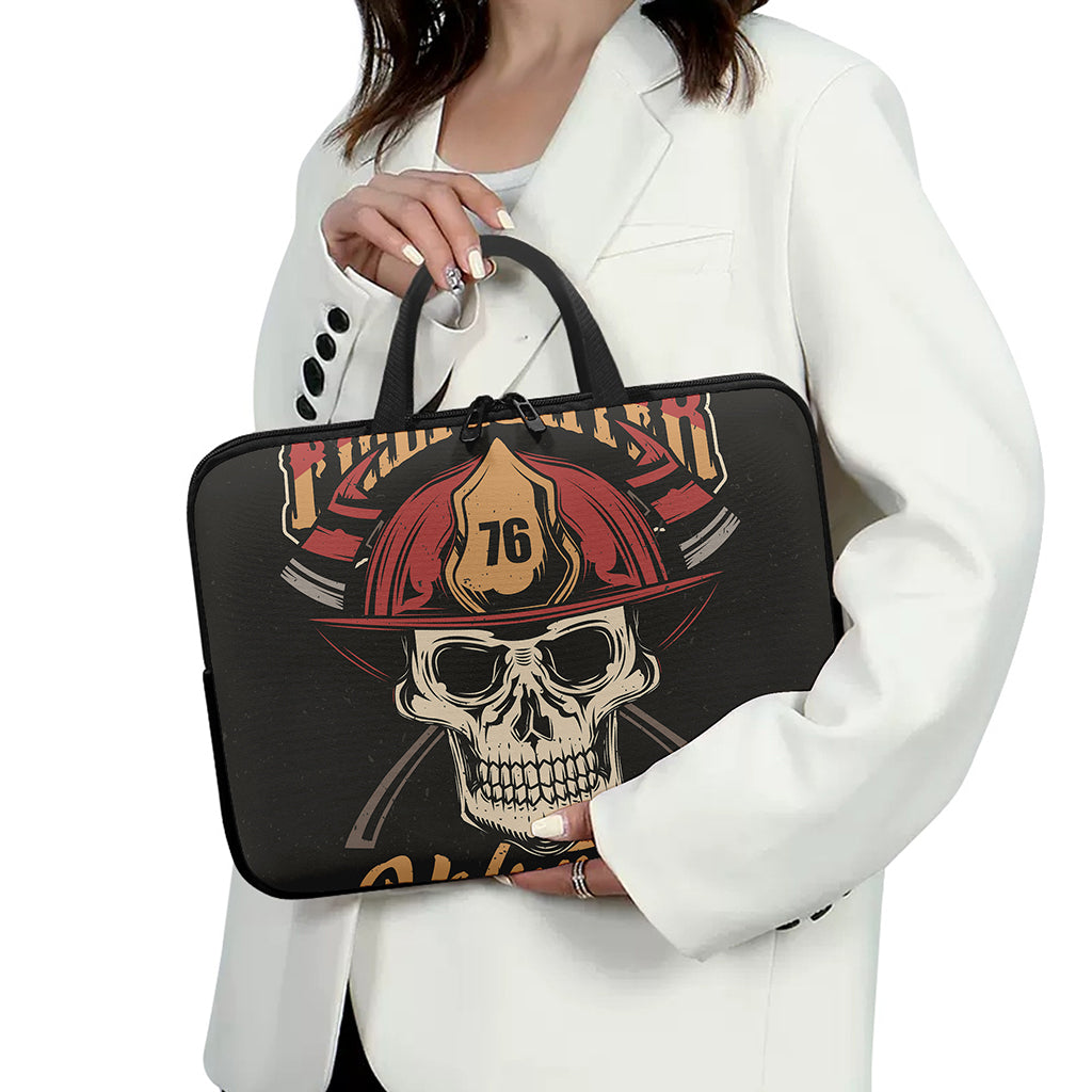 Volunteer Firefighter Print Laptop Sleeve With Handle