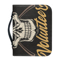 Volunteer Firefighter Print Leather Bible Cover