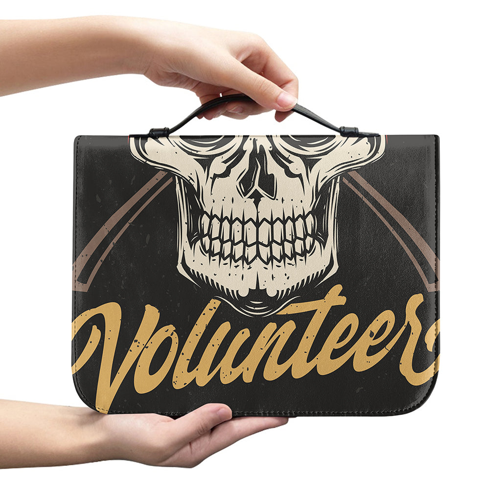 Volunteer Firefighter Print Leather Bible Cover