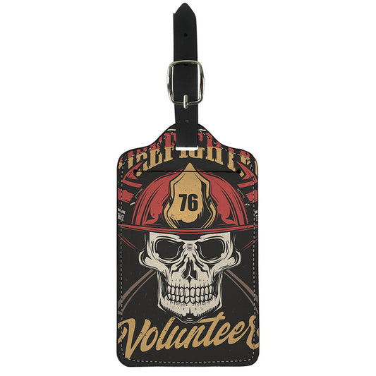Volunteer Firefighter Print Luggage Tag