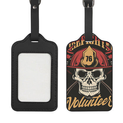 Volunteer Firefighter Print Luggage Tag