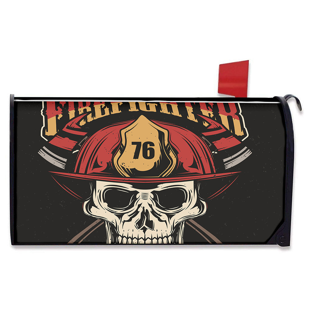 Volunteer Firefighter Print Mailbox Cover