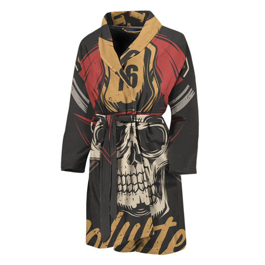 Volunteer Firefighter Print Men's Bathrobe