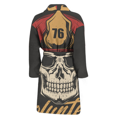 Volunteer Firefighter Print Men's Bathrobe