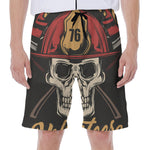Volunteer Firefighter Print Men's Beach Shorts
