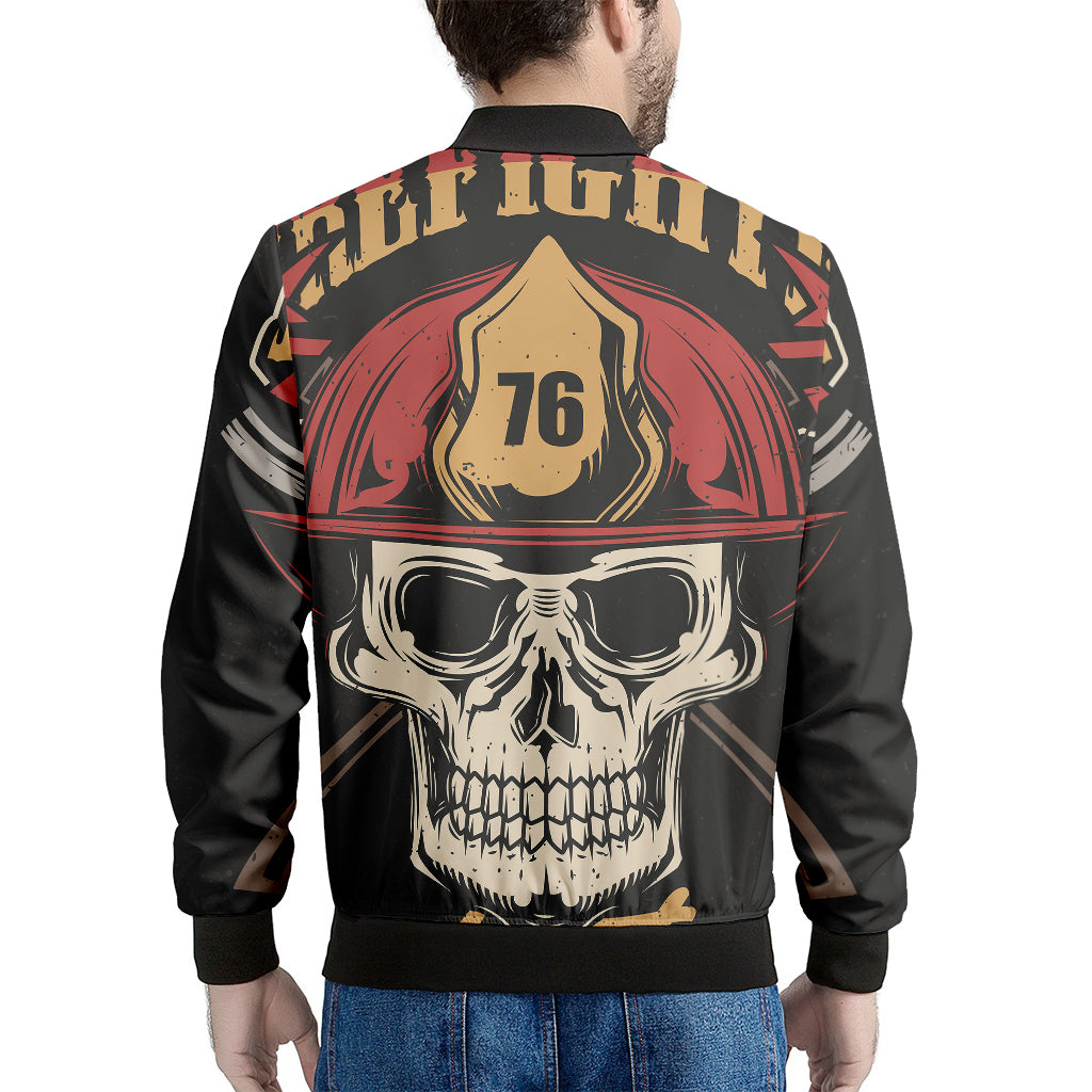 Volunteer Firefighter Print Men's Bomber Jacket