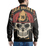 Volunteer Firefighter Print Men's Bomber Jacket