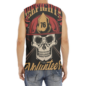 Volunteer Firefighter Print Men's Fitness Tank Top