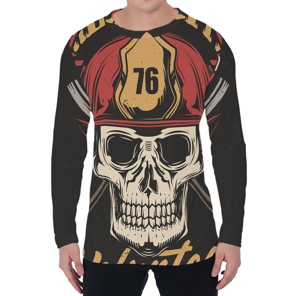 Volunteer Firefighter Print Men's Long Sleeve T-Shirt