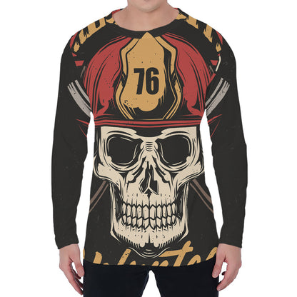 Volunteer Firefighter Print Men's Long Sleeve T-Shirt