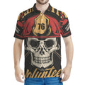 Volunteer Firefighter Print Men's Polo Shirt