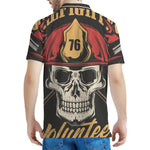 Volunteer Firefighter Print Men's Polo Shirt