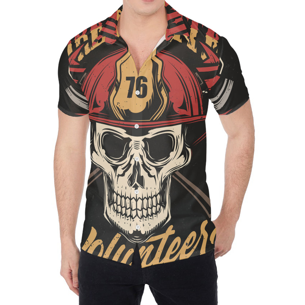 Volunteer Firefighter Print Men's Shirt