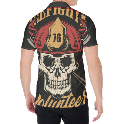 Volunteer Firefighter Print Men's Shirt