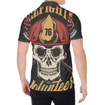 Volunteer Firefighter Print Men's Shirt