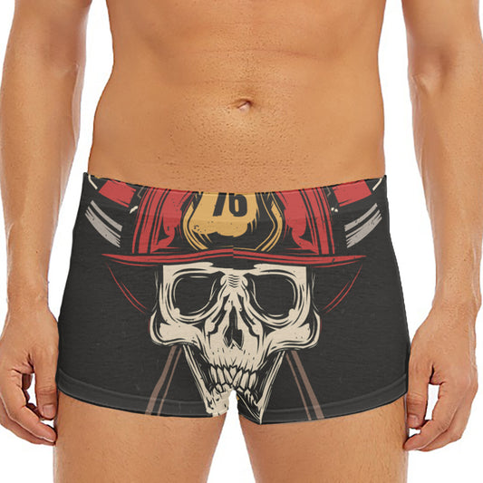 Volunteer Firefighter Print Men's Short Boxer Briefs