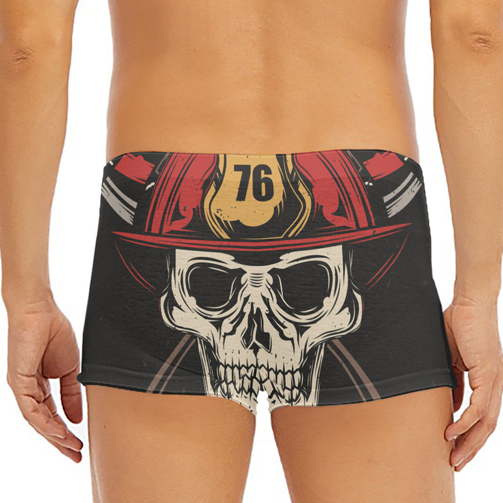 Volunteer Firefighter Print Men's Short Boxer Briefs