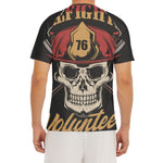 Volunteer Firefighter Print Men's Short Sleeve Rash Guard