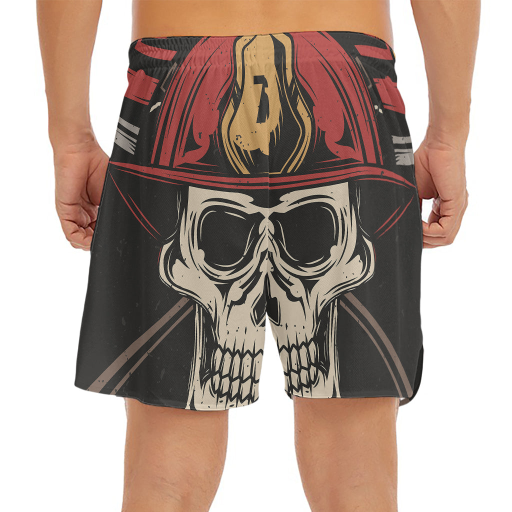 Volunteer Firefighter Print Men's Split Running Shorts