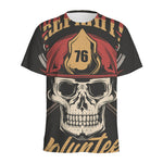 Volunteer Firefighter Print Men's Sports T-Shirt