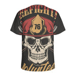 Volunteer Firefighter Print Men's Sports T-Shirt
