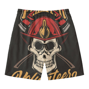 Volunteer Firefighter Print Men's Swim Trunks