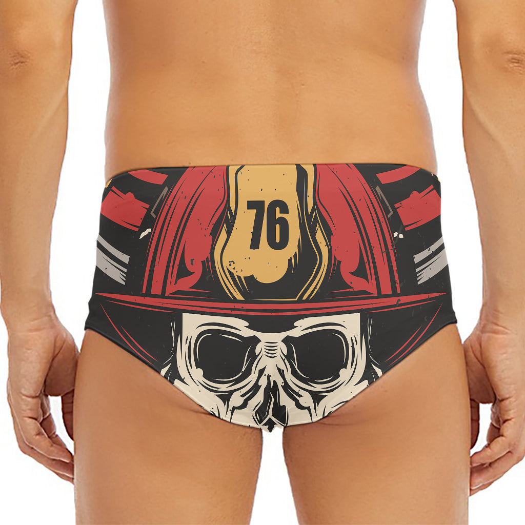 Volunteer Firefighter Print Men's Triangle Swim Briefs