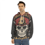 Volunteer Firefighter Print Men's Velvet Pullover Hoodie