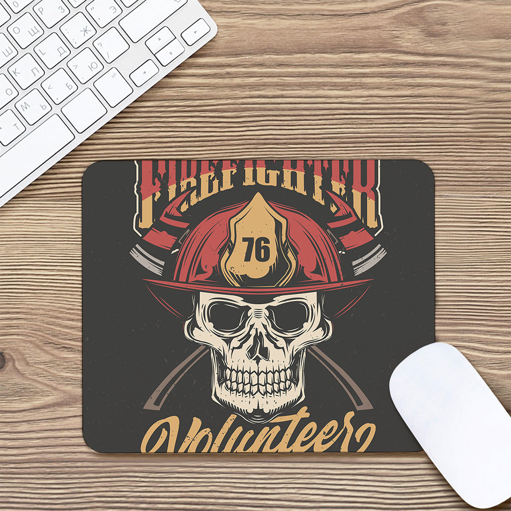 Volunteer Firefighter Print Mouse Pad