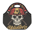 Volunteer Firefighter Print Neoprene Lunch Bag