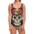 Volunteer Firefighter Print One Piece Swimsuit