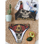 Volunteer Firefighter Print One Shoulder Bikini Top