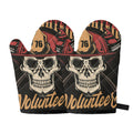 Volunteer Firefighter Print Oven Mitts