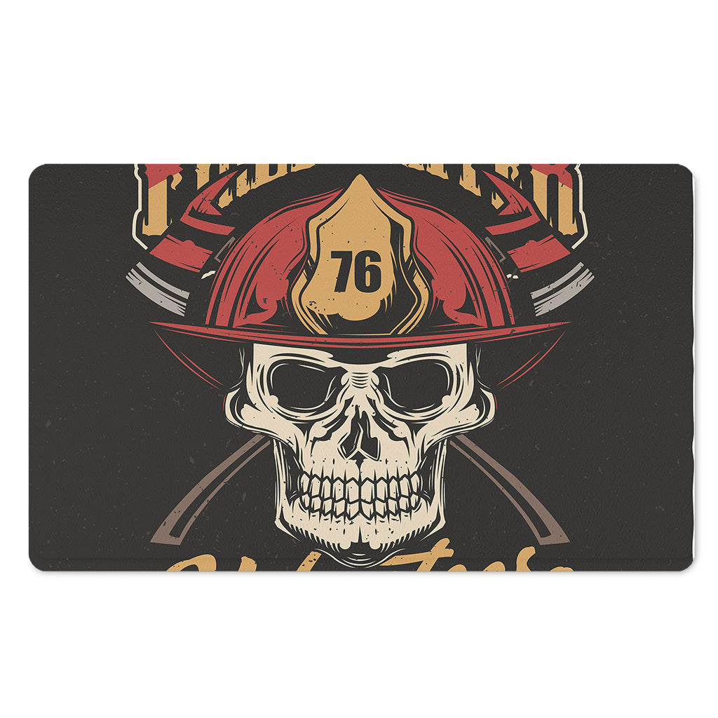 Volunteer Firefighter Print Polyester Doormat