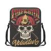 Volunteer Firefighter Print Rectangular Crossbody Bag