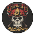 Volunteer Firefighter Print Round Floor Mat
