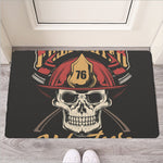 Volunteer Firefighter Print Rubber Doormat