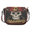 Volunteer Firefighter Print Saddle Bag