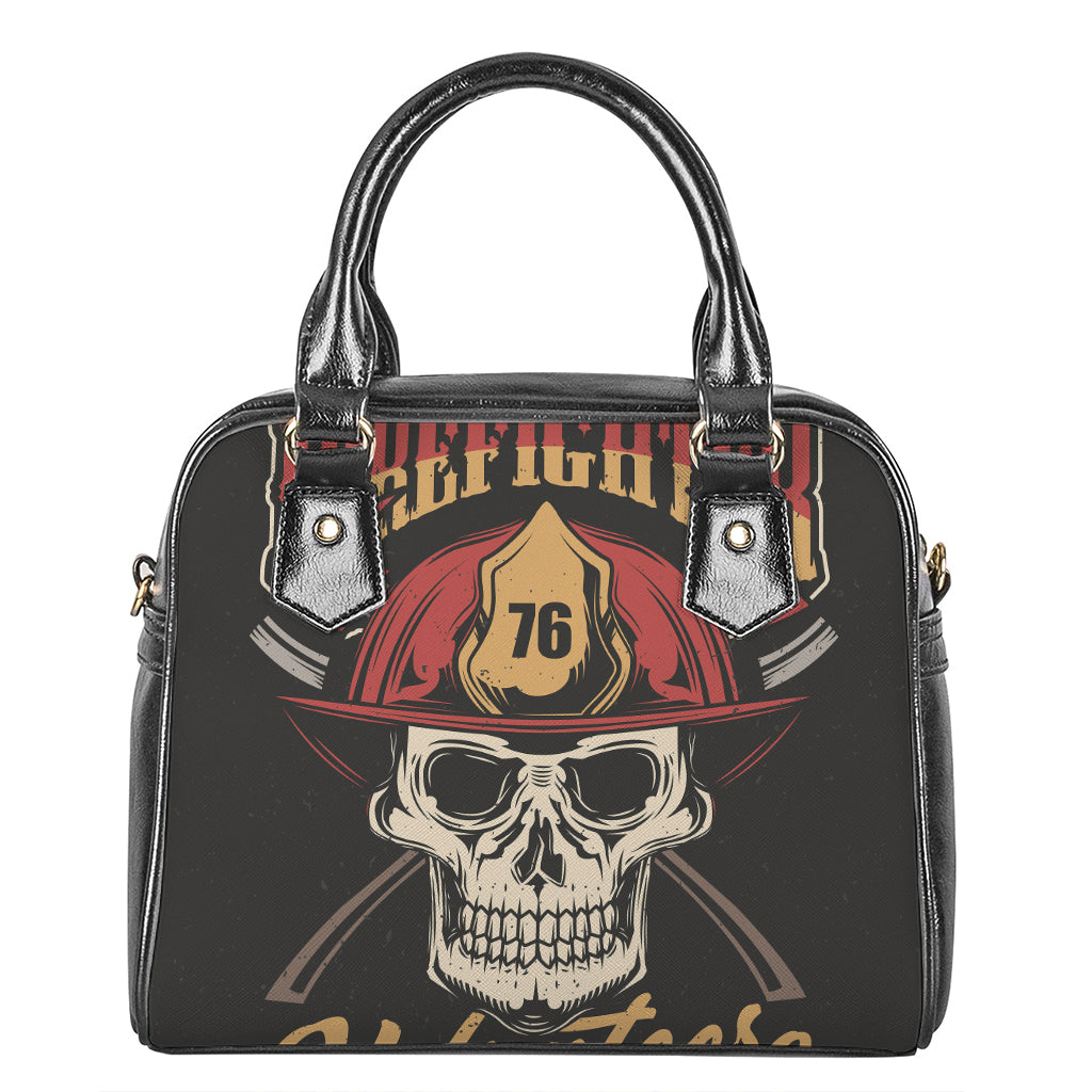 Volunteer Firefighter Print Shoulder Handbag